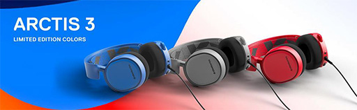 画像ギャラリー No.002のサムネイル画像 / SteelSeries,アナログ接続型ヘッドセット「Arctis 3」のカラーバリエーションモデル3色を限定販売