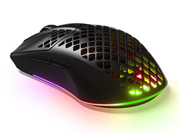 ���������꡼ No.004�Υ���ͥ������ / ��66g��SteelSeries��Ķ���̥磻��쥹��Aerox 3 Wireless�פ��������䡣��57g�Υ磻�䡼���Ǥ�