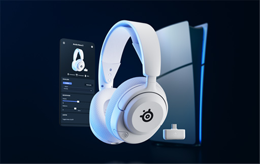 画像ギャラリー No.002のサムネイル画像 / スマホアプリで操作できるSteelSeriesのワイヤレスヘッドセット「Arctis Nova 5」のホワイトモデルが9月27日発売