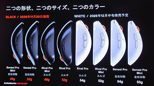 画像ギャラリー No.010のサムネイル画像 / UWB接続で電波干渉知らずのワイヤレスマウス「Sensei Pro」「Rival Pro」がSteelSeriesから登場。バッテリー2個付属で充電しながら使える