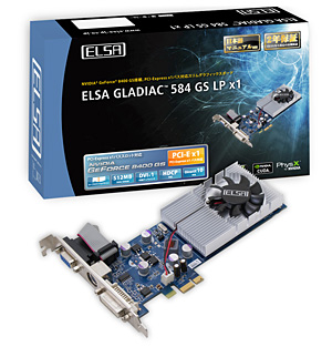 ������#001�Υ���ͥ���/ELSA��PCIe x1��³��8400 GS��ܥ����ɤ�ȯ�䡣�����������30W