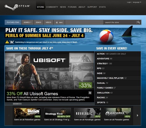 画像ギャラリー No.002のサムネイル画像 / 50%以上の値引きもゴロゴロと。中には95%オフのゲームもあり。Steamが怒濤のサマーセールを開始