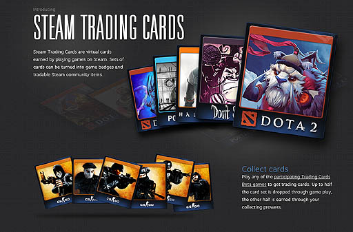 ���������꡼ No.002�Υ���ͥ������ / Valve����Steam�פο������ӥ���Steam Trading Cards�פ�ȯɽ��������������դˤ����ǥ����륫���ɤ������ǽ��