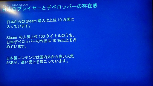 ���������꡼ No.024�Υ���ͥ������ / ��BitSummit 2015�פǹԤ�줿Valve�ιֱ���ݡ��ȡ��ץ쥤�䡼�ȥǥ٥��åѡ����줾���Ω��˸�����Steam�ε�ǽ�����줿