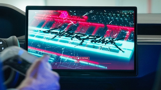 画像ギャラリー No.003のサムネイル画像 / TESLAの電気自動車Model S/XがSteamに対応。車内で「サイバーパンク2077」や「ELDEN RING」など,1000種類以上のゲームがプレイ可能に