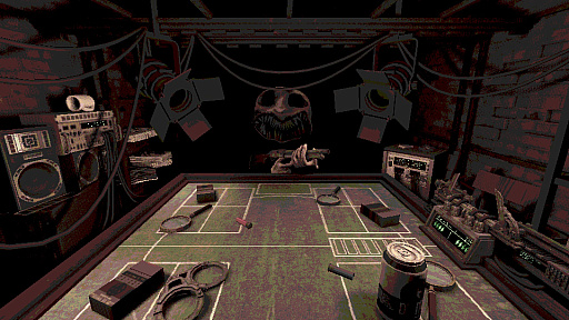 画像ギャラリー No.005のサムネイル画像 / おっさん顔なマレーグマさんの「Buckshot Roulette」レビュー。えーあい!Steam広場