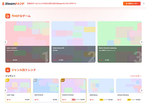 ���������꡼ No.002�Υ���ͥ������ / Steam�桼���������Υ�����ȯ�������ȡ�Steam�ȥ��ɡס����������ץ󡣺�ή�ԤäƤ��륲����伫ʬ�˹礦���ʤ�̵����Ĵ�٤���