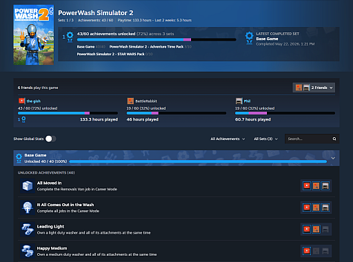 画像ギャラリー No.004のサムネイル画像 / Steam実績をテーマや用途ごとに整理できる新機能「実績セット」がベータで提供開始。ゲーム本編とDLCで実績の進捗が分離され,一度達成したコンプリート状況は保持される