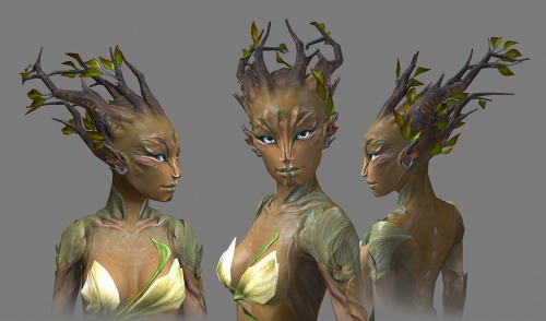 画像集#004のサムネイル/新作MMORPG「Guild Wars 2」，種族「Sylvari」の概要公開。「Pale Tree」という木から生まれる“植物種族”