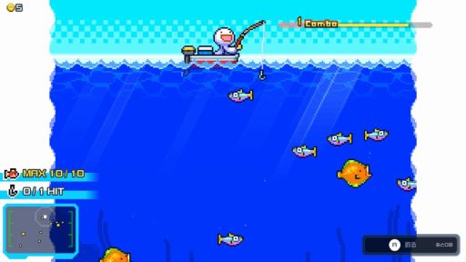 画像ギャラリー No.003のサムネイル画像 / スキルを覚えて1億匹の魚を全部釣る。短編インクリメンタル釣りアクション「海の魚、ぜんぶ釣る」,Steamストアページを公開