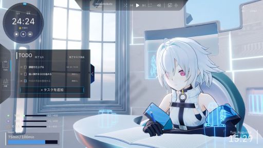 画像ギャラリー No.006のサムネイル画像 / PCに住み着いた少女と一緒に作業。集中支援×プリンセスメーカー系育成ADV「Fenestra: my focus, her future」,Steamストアページを公開