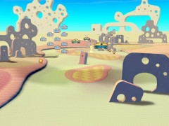 画像集#005のサムネイル/「スプラッシュ!ゴルフ」,ファンタジーゾーンな新コースやモロ星人なクラブセットなど実装