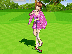 画像集#005のサムネイル/「セガ スプラッシュ!ゴルフ」浴衣と子供クラブで最後の夏を満喫