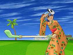 画像集#010のサムネイル/「セガ スプラッシュ!ゴルフ」浴衣と子供クラブで最後の夏を満喫