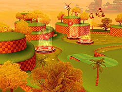 画像集#005のサムネイル/「スプラッシュ!ゴルフ」に,お馴染みのギミックが散りばめられたソニックコース「スペシャル」登場