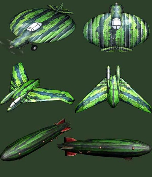 画像ギャラリー No.005のサムネイル画像 / 「ヒーローズインザスカイ」奇妙なスイカ型の機体が登場するイベントが開催に