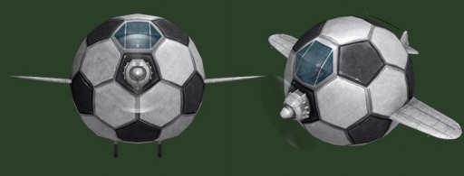 画像集#002のサムネイル/「ヒーローズインザスカイ」チャレンジモードに“サッカーボール型機体”が登場