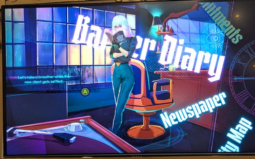 画像ギャラリー No.007のサムネイル画像 / リズムを刻んで街の裏に潜む事件の情報を聞き出すナラティブADV「The Midnight Barber」。深夜の理髪店にやってくる客は妖精や人狼たちだ