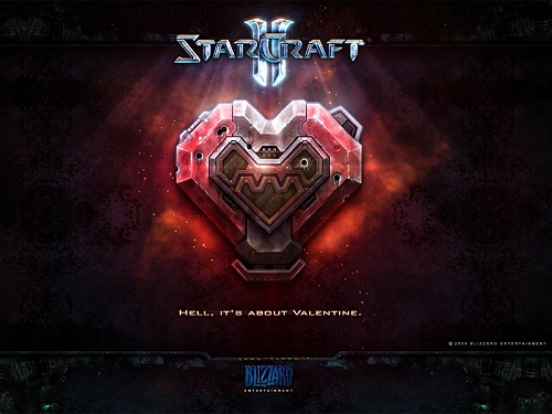 画像ギャラリー No.001のサムネイル画像 / 「StarCraft II」，バレンタインデーのスペシャル壁紙が公開