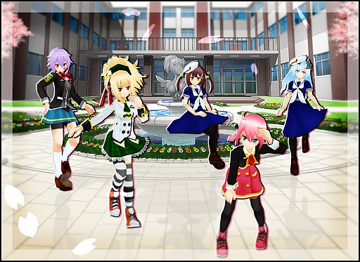 画像ギャラリー No.001のサムネイル画像 / 「コズミックブレイク」制服が題材の「エンジェル学園ガラポン」登場。4日から