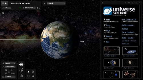 画像ギャラリー No.001のサムネイル画像 / インディーズゲームの小部屋:Room#180「Universe Sandbox」