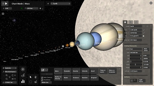 画像ギャラリー No.007のサムネイル画像 / インディーズゲームの小部屋:Room#180「Universe Sandbox」