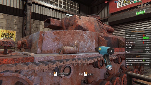 画像ギャラリー No.002のサムネイル画像 / インディーズゲームの小部屋:Room#627「Tank Mechanic Simulator」