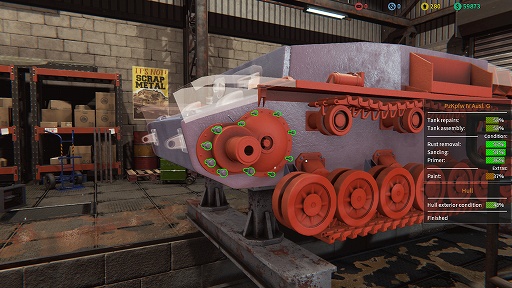 画像ギャラリー No.004のサムネイル画像 / インディーズゲームの小部屋:Room#627「Tank Mechanic Simulator」