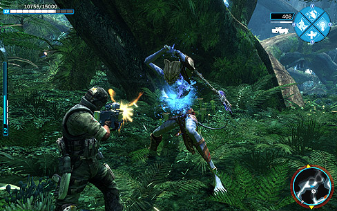 画像ギャラリー No.002のサムネイル画像 / キャメロン監督の超大作SF映画をベースにした「James Cameron's Avatar: The Game」のデモ版を掲載