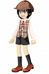 画像集#006のサムネイル/「ミィア」,パジャマルックでおしゃべりしよう。探偵衣装も登場