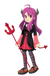 画像集#006のサムネイル/エムゲームポータルの「MyA」,学生服や野球,悪魔などの衣装登場