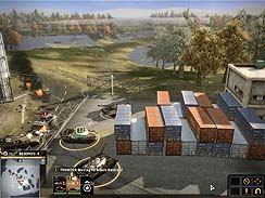 画像集#005のサムネイル/会社でプレイするとすぐにばれるボイスコマンドシステムを搭載したRTS,「EndWar」のスクリーンショットを掲載