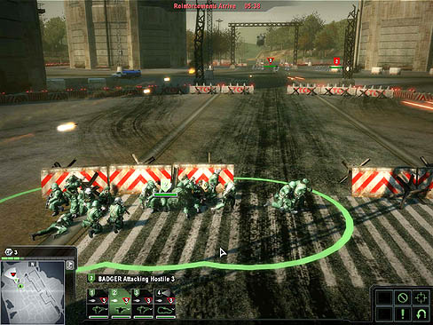 画像集#006のサムネイル/会社でプレイするとすぐにばれるボイスコマンドシステムを搭載したRTS,「EndWar」のスクリーンショットを掲載