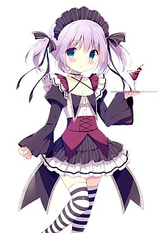 画像ギャラリー No.010のサムネイル画像 / 「桃色大戦ぱいろん+」,「小鳥遊ななか」と「ヘルロッテ」がメイド姿で登場