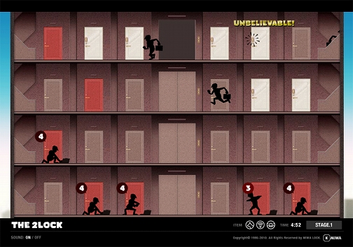 画像ギャラリー No.002のサムネイル画像 / 空き巣の侵入を防ぐFLASHゲーム「THE 2LOCK」を紹介