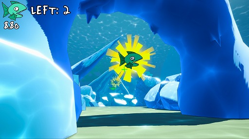画像ギャラリー No.001のサムネイル画像 / 銛を投げて魚をゲット! 魚の力で海を爆走! ムッキムキの腕が光る釣り×パルクールFPS「fresh fish」,Steamページを公開