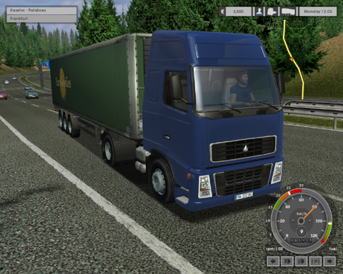 目指せ欧州の一番星 トラックシム Euro Truck Simulator のデモ版をup