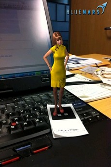 画像ギャラリー No.005のサムネイル画像 / 「Blue Mars Mobile」がAR対応。美麗なアバターを実写合成で楽しもう