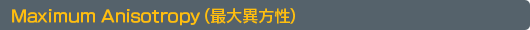 Maximum Anisotropy�ʺ����������