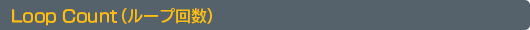 Loop Count�ʥ롼�ײ����