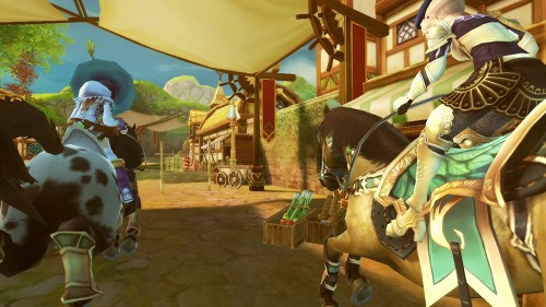 画像ギャラリー No.002のサムネイル画像 / “ファンタジーホースレース”「Project Alice」の最新ムービーを4GamerにUp。草原や街中で展開するスリリングなレースシーンは要注目