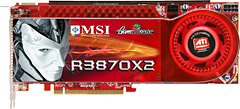 画像集#002のサムネイル/MSI,クロックアップ版のATI Radeon HD 3870 X2カードを発売