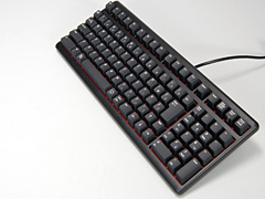 画像集#002のサムネイル/“Cherry茶軸”採用の赤い限定版,DHARMAPOINT製キーボード「DRTCKB102UBRT」テストレポート