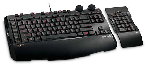 Microsoft，10キーを本体の左右に付け替えられるゲーマー向けキーボード「SideWinder X6 Keyboard」を発表