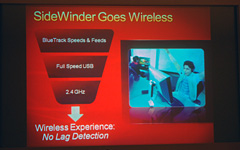 画像集#021のサムネイル/「SideWinder X8 Mouse」詳報。穴のないスペックは,ゲーマー向けワイヤレスマウスの概念を変えるか?