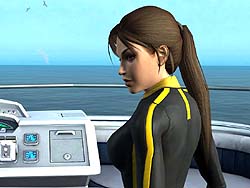 画像集#003のサムネイル/クロフト邸が燃え上がる「Tomb Raider:Underworld」のスクリーンショットを掲載