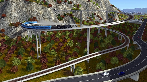 画像ギャラリー No.003のサムネイル画像 / 「A列車で行こう9 PRIME LINE」，12月10日発売。自由な曲率の線路や最大16両編成，カーブ駅など大幅進化を遂げたA9最新作