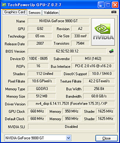 #006Υͥ/55nmGeForce 9800 GT٤ϲHybridPowerб¸