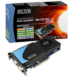 画像集#001のサムネイル/ELSA,カード長229mm&補助電源1系統の9800 GTX+カードなど