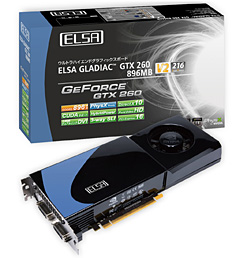 画像集#002のサムネイル/ELSA,カード長229mm&補助電源1系統の9800 GTX+カードなど